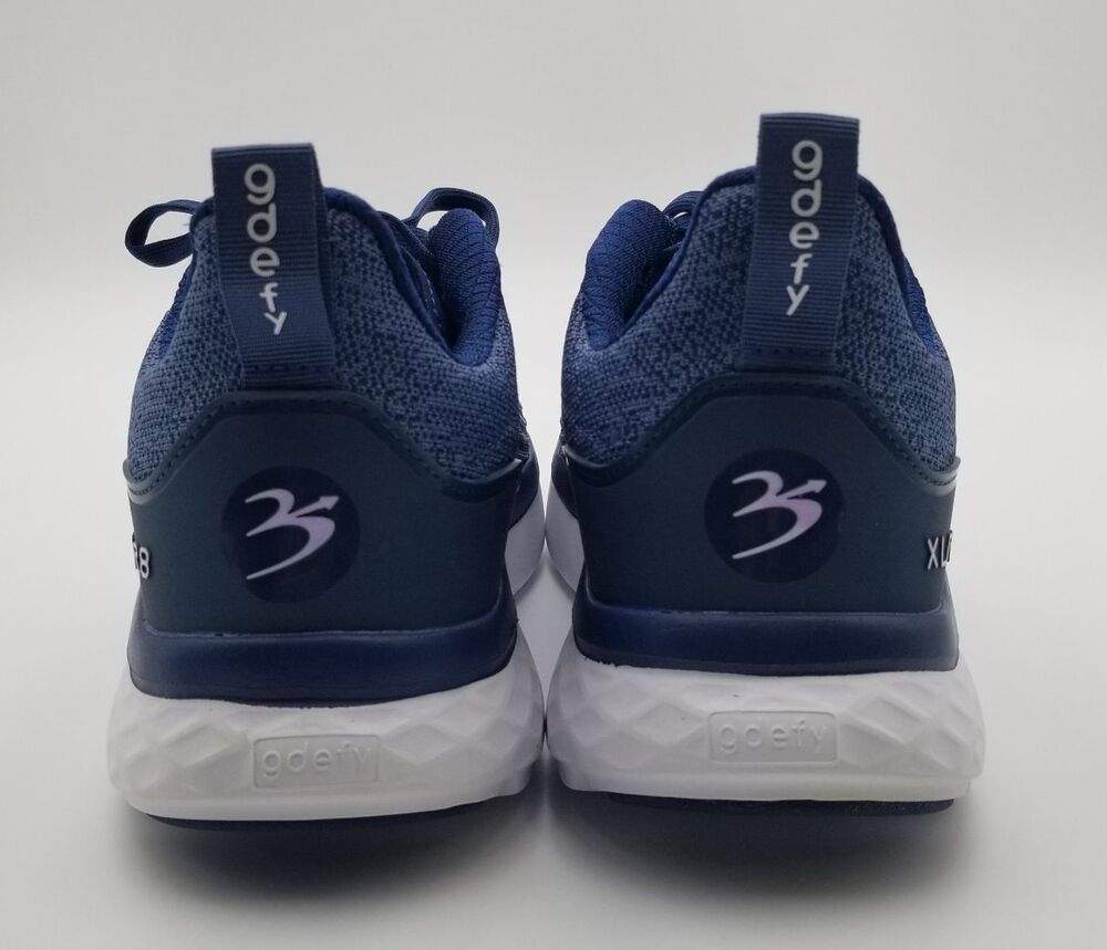 Gravity Defyer Mens XLR8 Verso Cloud Sneakers Shoes 10 Wide Blue/White Excellent - Picture 6 of 12